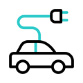 Electric Vehicle Charging Icon